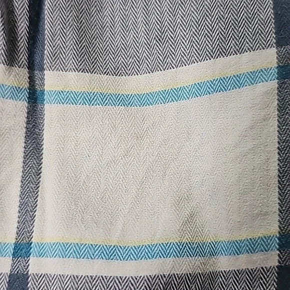 Columbia cotton plaid blue long-sleeve button-down camping outdoors shirt Sz XXL - Picture 8 of 9